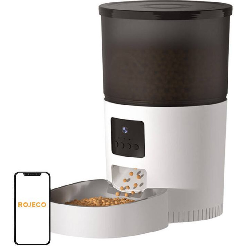 Rojeco 3L Automatic Pet Feeder WiFi with Camera
