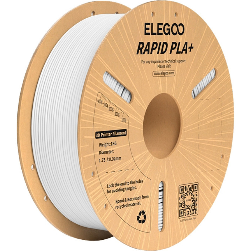 Elegoo Rapid PLA+ Filament (White)