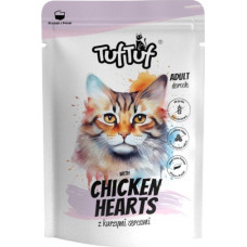 Tuftuf TUF TUF with chicken hearts - wet cat food - 100g