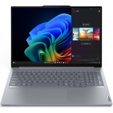 Lenovo ThinkBook 16 G7 QOY Copilot+ PC Qualcomm Snapdragon X1P-42-100 Laptop 40.6 cm (16") WUXGA 32 GB LPDDR5x-SDRAM 512 GB SSD Wi-Fi 7 (802.11be) Windows 11 Pro Grey
