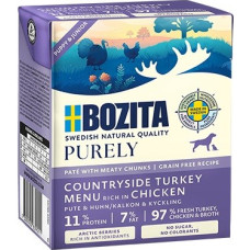 Bozita Purely Paté Duoprotein Junior Chicken and turkey - wet dog food - 370g