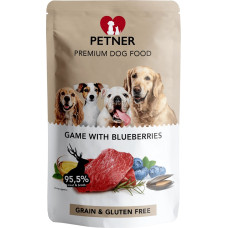 Hilton PETNER Venison with blueberries - wet dog food - 500g