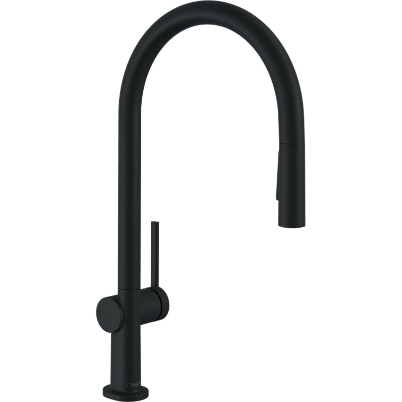 Hansgrohe Virtuvinis mai&scaron;ytuvas su i&scaron;traukiama žarna Hansgrohe Talis M54 72801670 (juodas matinis)