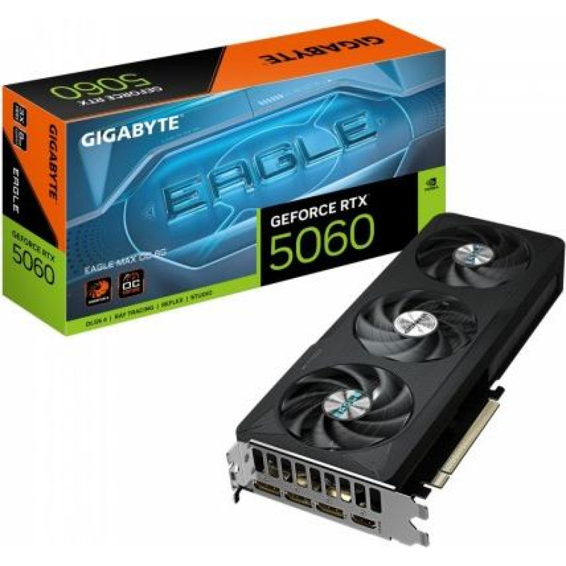 Gigabyte Graphic card GeForce RTX 5060 EAGLE MAX OC 8G GV-N5060EAGLEMAX OC-8GD