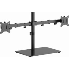 Gembird MS-D2ST-01 Dual monitor desk stand (rotate, tilt, swivel), 17&rdquo;-32&rdquo;, up to 9 kg, black