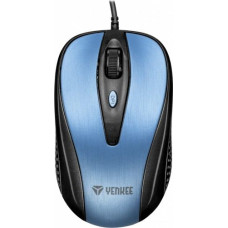 Yenkee USB wired mouse, 4 buttons, optical, symmetrical, Blue