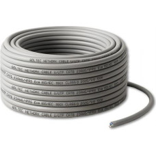 Qoltec UTP patchcord cable CAT6 Copper Cu 100m grey