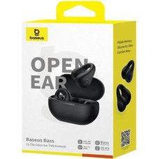 Baseus Earphone Bluetooth Bass 15 Clip Wireless Headphones, BT 5.4, Black EU (A00079500113-00)