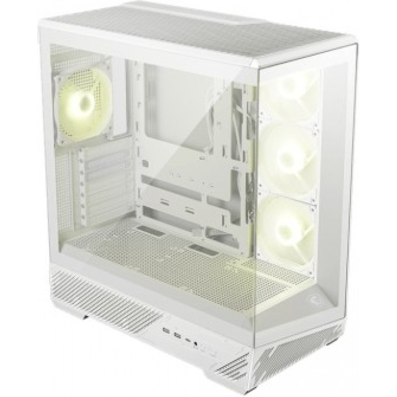 MSI Case MAG PANO 130R PZ White Tempered glass