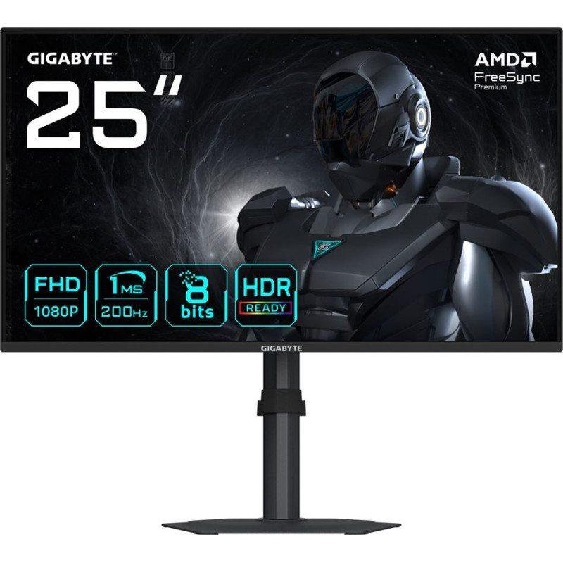 Gigabyte G25F2 24.5" FHD Gaming Monitor - 1920 x 1080, 200Hz, 1ms, 300 cd/m&sup2;, Display HDR 10, HDMI 2.0, Displayport 1.4