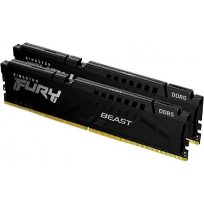 Kingston Memory DDR5 Fury Beast 128GB(2*64GB)/5600 CL40 black