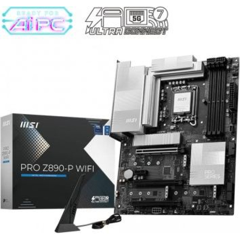MSI Motherboard PRO Z890-P WIFI s1851 4DDR5 ATX