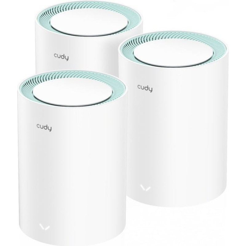 Cudy M1300 3-PACK mesh wi-fi system Dual-band (2.4 GHz / 5 GHz) Wi-Fi 5 (802.11ac) White 1 Internal