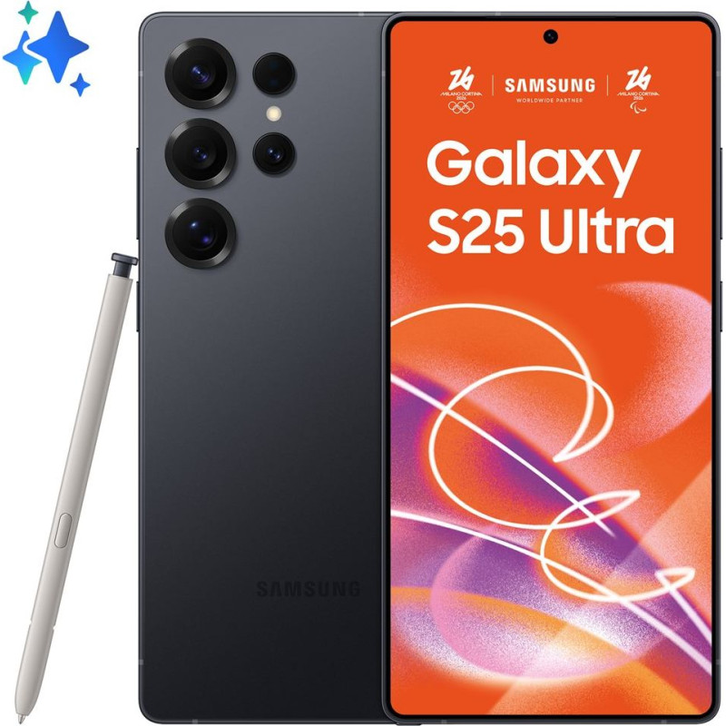 Samsung Galaxy S25 Ultra 17.5 cm (6.9") Dual SIM Android 15 5G USB Type-C 12 GB 256 GB 5000 mAh Black, Titanium