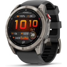 Garmin fēnix 8 Pro 3.56 cm (1.4") AMOLED 51 mm Digital 454 x 454 pixels Touchscreen Graphite, Titanium Wi-Fi GPS (satellite)