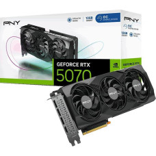 PNY Karta graficzna PNY GeForce RTX 5070 Triple Fan Overclocked 12GB GDDR7 DLSS4 (VCG507012TFXPB1-O)