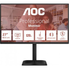 AOC Monitor 27 inches Q27E4CV IPS 120Hz HDMI DP USB-C RJ45
