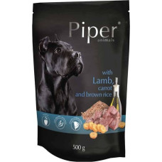 Dolina Noteci PIPER Animals with lamb, carrot and brown rice - wet dog food - 500g
