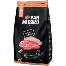 Pan Mięsko PAN MIĘSKO Cielęcina z indykiem M - dry dog food - 20kg
