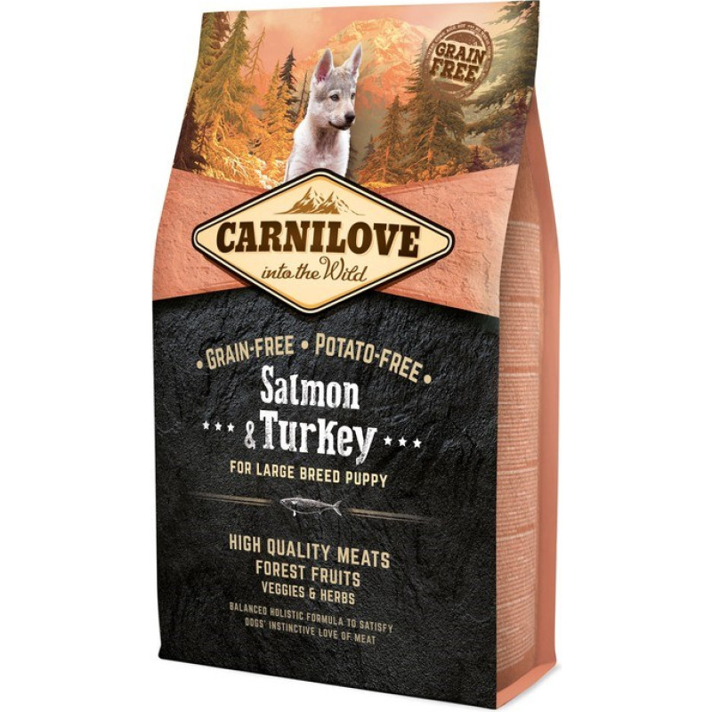 Carnilove Salmon&Turkey Puppy Large breed dry dog food - 4kg