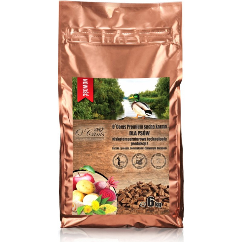O'canis Premium Duck with millet, potatoes, and red beetroot - dry dog food - 6kg