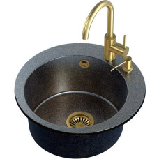 Quadron Virtuvės plautuvė su dozatoriumi ir mai&scaron;ytuvu Quadron ART JAMES 210, ART5151G1BP_3323502_PVDBSG1_D,