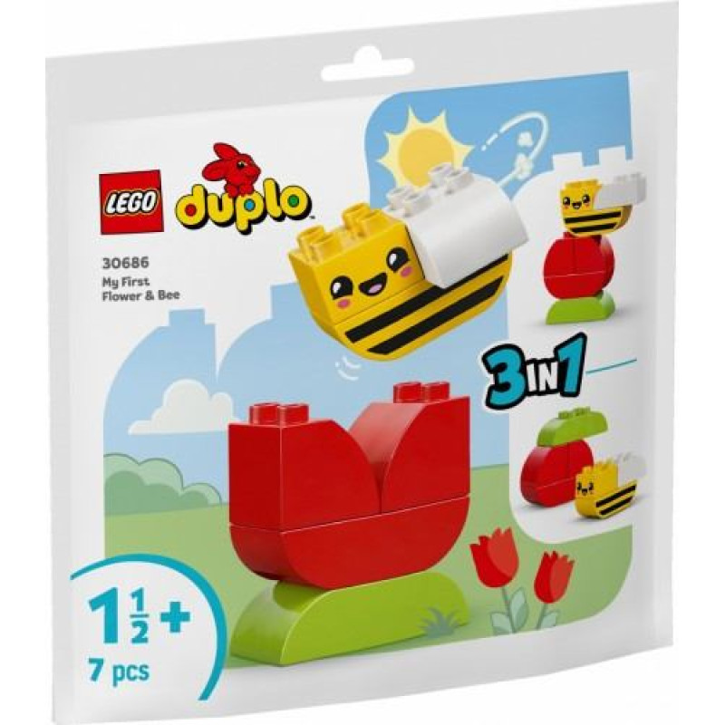 Конструктор Lego DUPLO 30686 Мой первый цветок и пчела