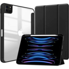 Crong Case PrimeFolio for iPad Pro 11 (2022-2021) iPad Air 11 M2 (2024) iPad Air 10.9 (5-4 gen.) black/transparent