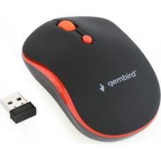 Gembird Wireless optical mouse black-red