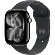 Apple Watch Series 11 (2025) GPS 46mm Jet Black Alu Case, Black Sport Band M/L EU MEUX4