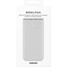 Samsung Power Bank Quick Charge C+C (with Type-C to Type-C cable 0.2m), 25W, 10000 mAh, Beige (EB-P3400XUEGEU)