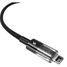 Baseus Gem USB to IP 2.4A fast charging cable 2 m Black