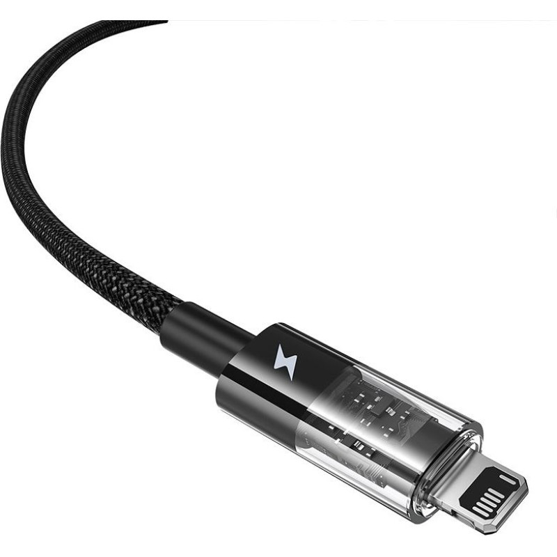 Baseus Gem USB to IP 2.4A fast charging cable 2 m Black