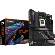 Gigabyte X870E AORUS ELITE WIFI7 Motherboard - Supports AMD Ryzen 9000 CPUs, 16+2+2 Phases Digital VRM, up to 8000Hz DDR5 (OC), 3xPCIe 5.0 + 1xPCIe 4.0, Wi-Fi 7, 2.5GbE LAN, USB 4