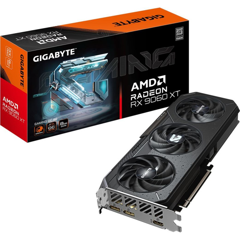 Gigabyte Radeon RX 9060 XT GAMING OC 8G Graphics Card - 8GB GDDR6