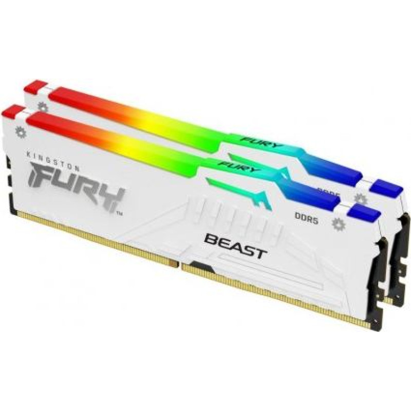 Kingston Memory DDR5 Fury Beast RGB 32GB(2*16GB)/5600 CL40 white