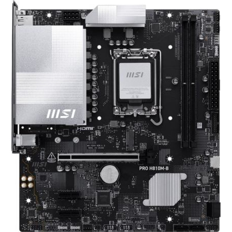 MSI PRO H810M-B motherboard Intel H810 LGA 1851 (Socket V1) micro ATX