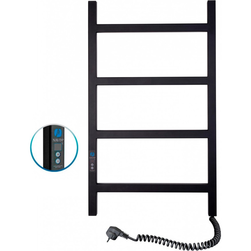 Navin Электрический полотенцесушитель Nordic 500*800 Digital, правый, черный, 12-241052-5080.