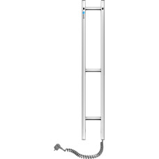 Navin Электрический полотенцесушитель Siluet Quadro, правая сторона, 160*1000, 10-017050-0110.