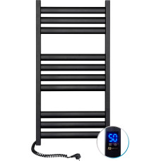 Navin Электрический полотенцесушитель Ellipse 500*1000 Sensor, левая сторона, черный, 12-245153-5010.