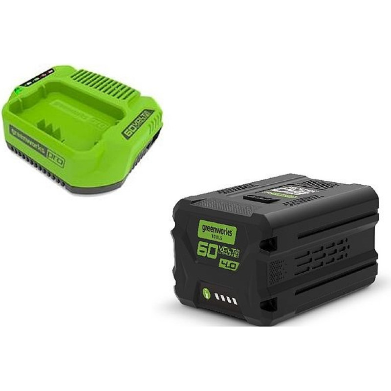 Greenworks 60V 4Ah battery pack + 2A charger Greenworks GSK60B4 - 2933807