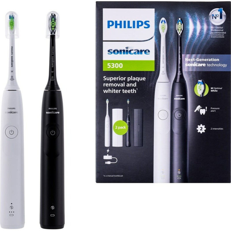 Philips Elektriniai dantų &scaron;epetėliai Philips Sonicare Series 5300, HX7109/01