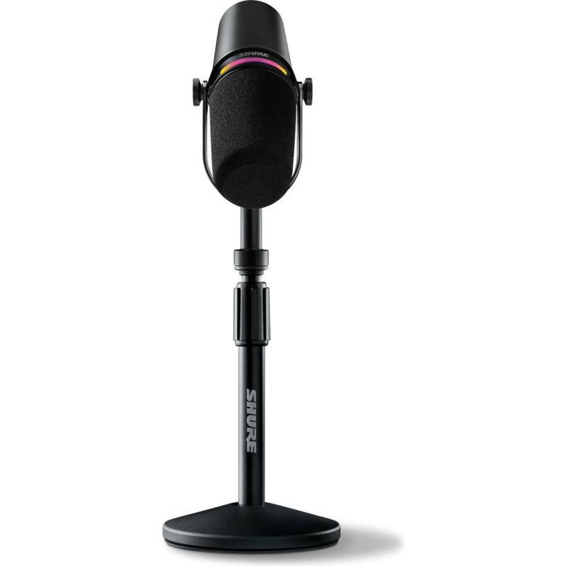 Shure Mikrofon Shure MV7+ czarny + statyw stołowy (MV7+-K-BNDL)