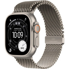 Apple Smartwatch Apple Watch Ultra 3 GPS + Cellular 49mm Titanium Milanese Loop S Szary (MEWW4QP/A)
