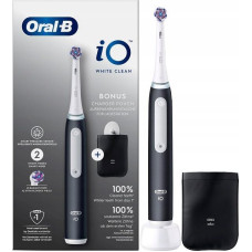 Braun Oral-B toothbrush, white and black + cover