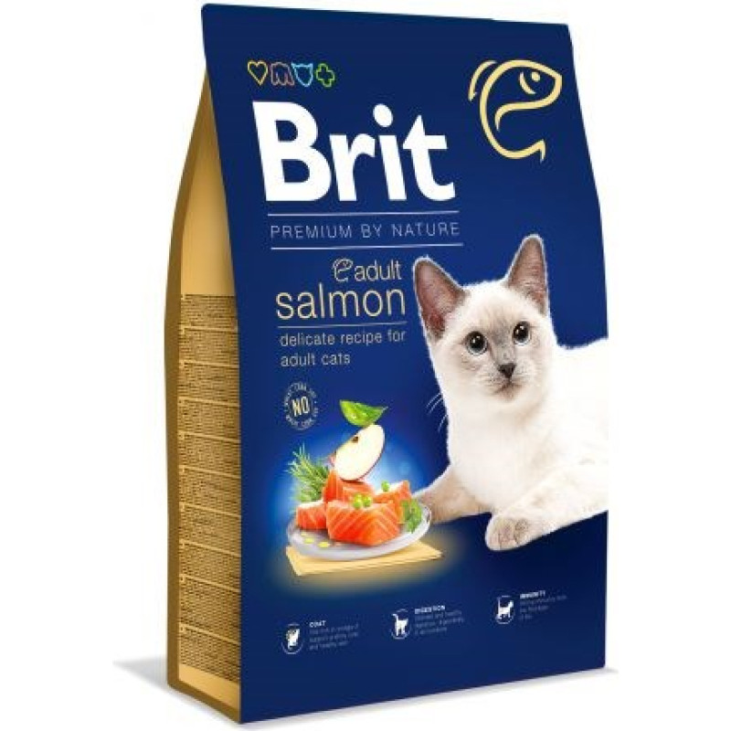 Brit Dry cat food BRIT PREMIUM BY NATURE ADULT Salmon 1,5 kg