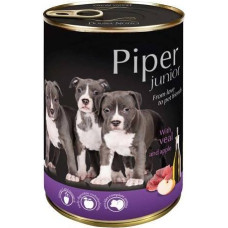 Dolina Noteci Piper Junior with veal and apple - wet dog food - 400g
