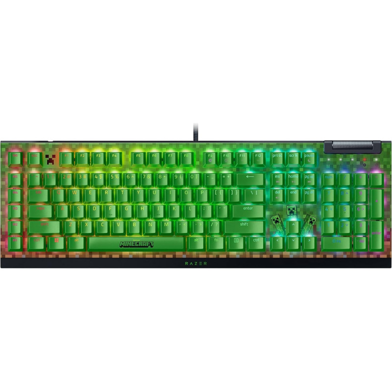 Razer BlackWidow V4 X Minecraft Edition, Green Switch, US