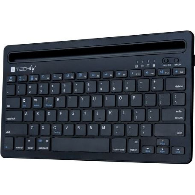 Techly Bluetooth keyboard with smartphone and tablet stand