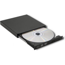 Qoltec External DVD RW recorder USB 2.0, Black